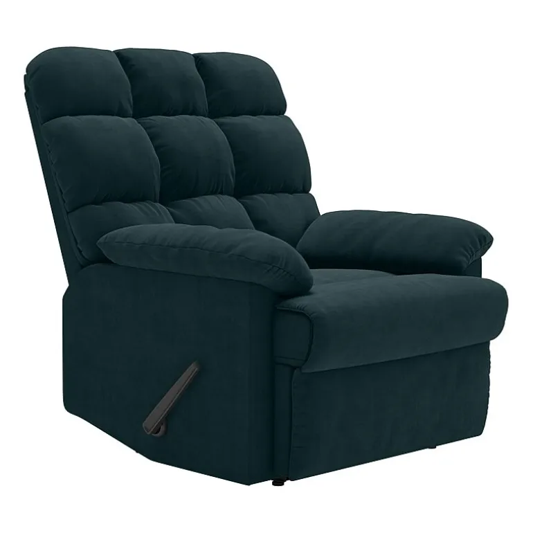 ProLounger Barbera Wall Hugger Biscuit Tufted Recliner in Stain-Resistant Microfiber