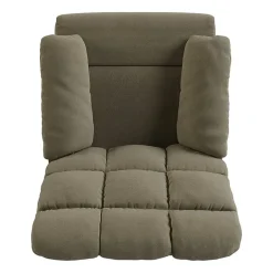 ProLounger Barbera Wall Hugger Biscuit Tufted Recliner in Stain-Resistant Microfiber