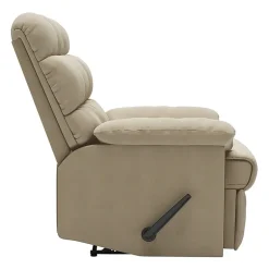 ProLounger Barbera Wall Hugger Biscuit Tufted Recliner in Stain-Resistant Microfiber