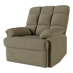 ProLounger Barbera Wall Hugger Biscuit Tufted Recliner in Stain-Resistant Microfiber