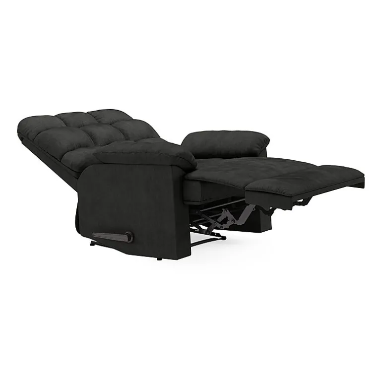 ProLounger Barbera Wall Hugger Biscuit Tufted Recliner in Stain-Resistant Microfiber