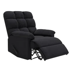 ProLounger Barbera Wall Hugger Biscuit Tufted Recliner in Stain-Resistant Microfiber