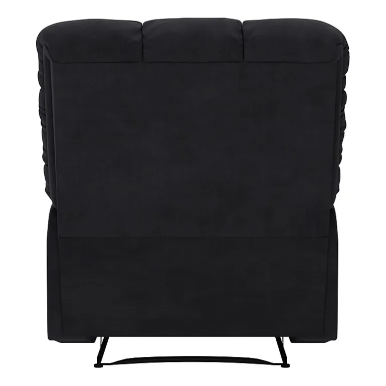 ProLounger Barbera Wall Hugger Biscuit Tufted Recliner in Stain-Resistant Microfiber