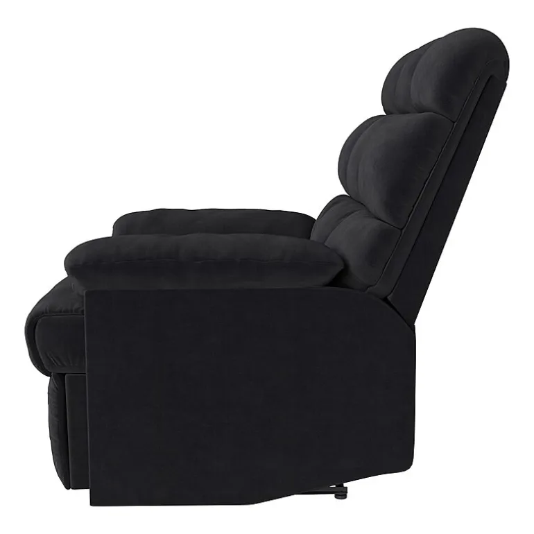 ProLounger Barbera Wall Hugger Biscuit Tufted Recliner in Stain-Resistant Microfiber