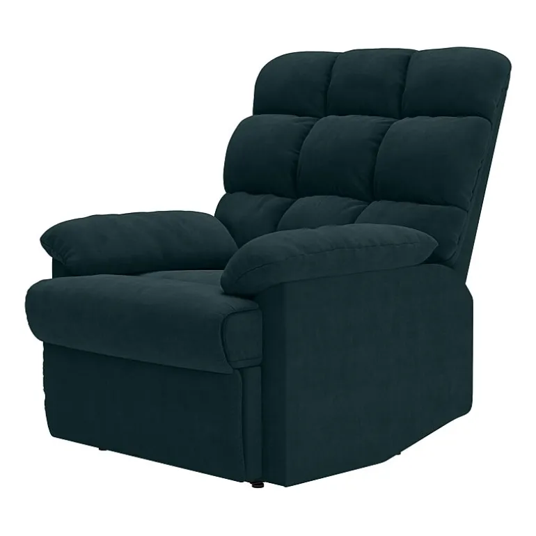 ProLounger Barbera Wall Hugger Biscuit Tufted Recliner in Stain-Resistant Microfiber