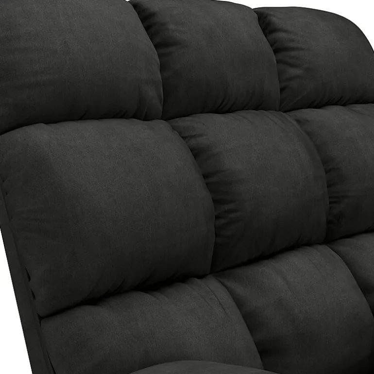 ProLounger Barbera Wall Hugger Biscuit Tufted Recliner in Stain-Resistant Microfiber