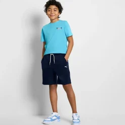 PUMA Big Kid Boys Crew Neck Short Sleeve Regular Fit Graphic T-Shirt