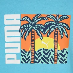 PUMA Big Kid Boys Crew Neck Short Sleeve Regular Fit Graphic T-Shirt