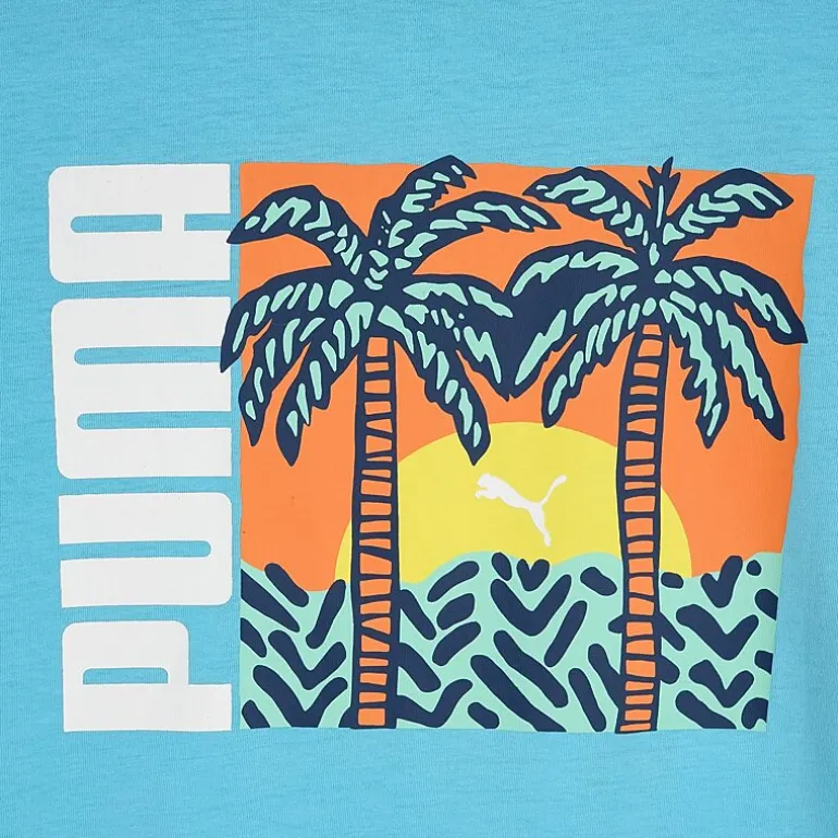 PUMA Big Kid Boys Crew Neck Short Sleeve Regular Fit Graphic T-Shirt