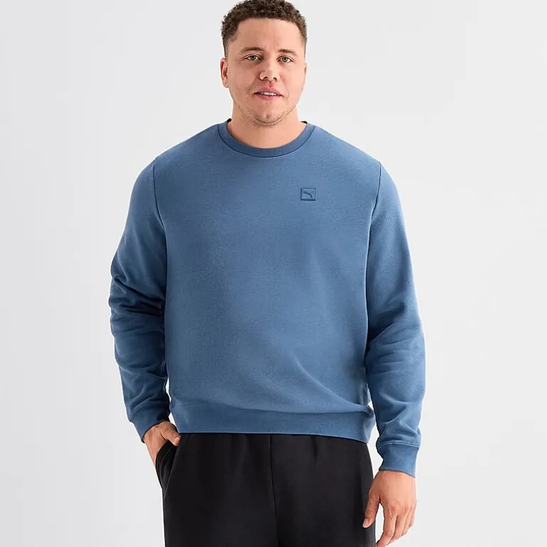 PUMA Mens Crew Neck Long Sleeve Big and Tall Sweatshirt