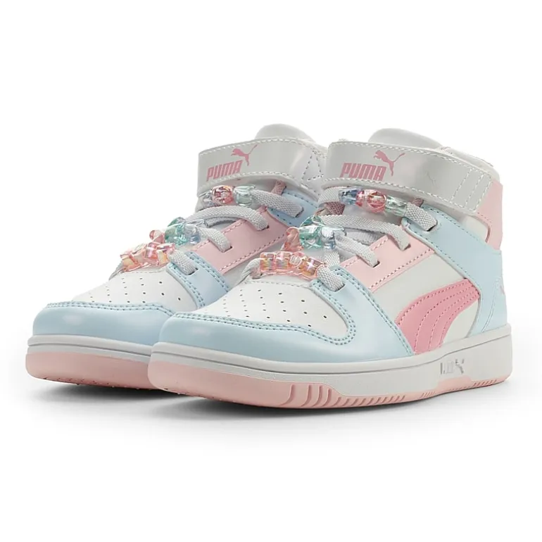 PUMA Rebound Layup Little Kid Girls Basketball Shoes