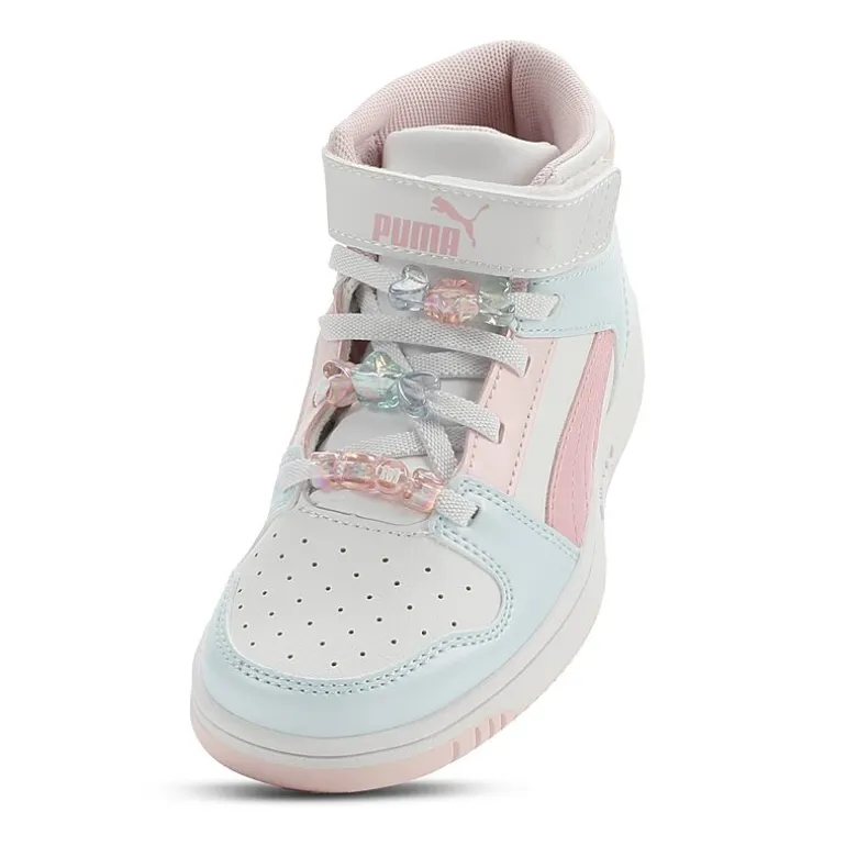 PUMA Rebound Layup Little Kid Girls Basketball Shoes