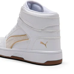 PUMA Rebound Layup Luminous Piping Womens Basketball Shoes