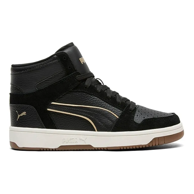 PUMA Rebound Layup Luminous Piping Womens Basketball Shoes