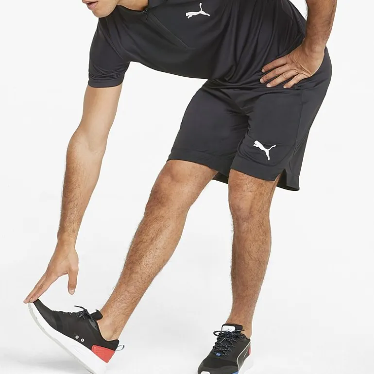 PUMA Rtg Mens 10" Mid Rise Moisture Wicking Workout Shorts