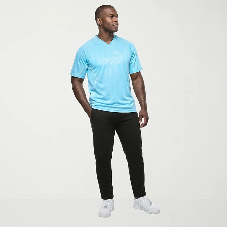 PUMA Sport Jersey Mens V Neck Short Sleeve Moisture Wicking Big and Tall Jersey