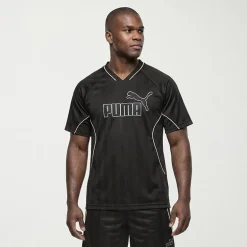 PUMA Sport Jersey Mens V Neck Short Sleeve Moisture Wicking Big and Tall Jersey