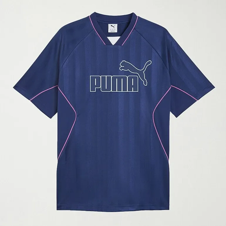 PUMA Sport Jersey Mens V Neck Short Sleeve Moisture Wicking Big and Tall Jersey