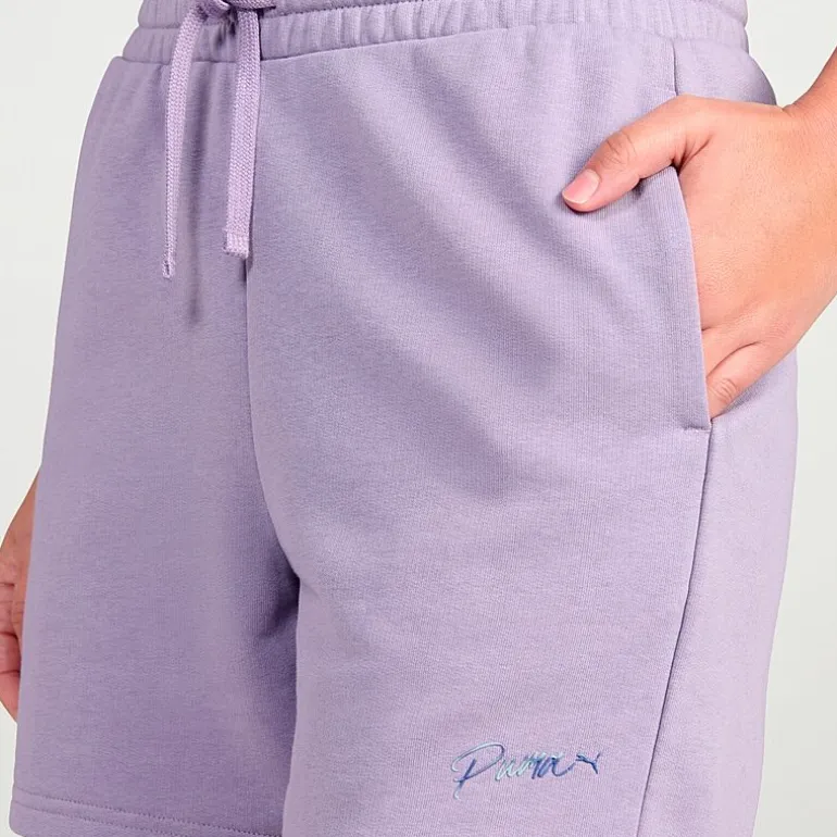 PUMA Womens 5" Adjustable Waist Drawstring Waist Active Pull-On Short