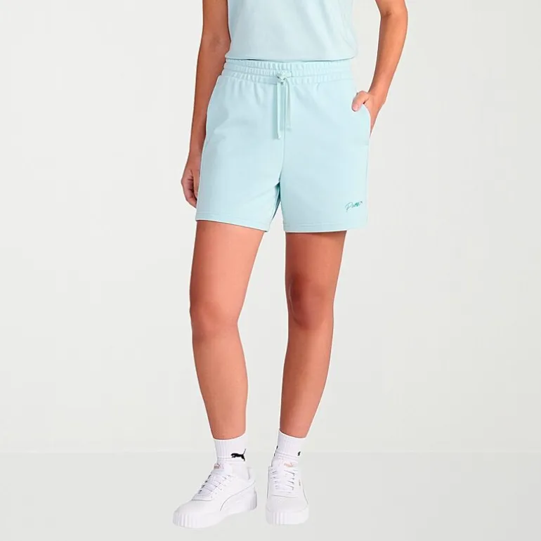 PUMA Womens 5" Adjustable Waist Drawstring Waist Active Pull-On Short