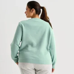 PUMA Womens Crew Neck Long Sleeve Plus Sweatshirt