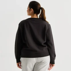 PUMA Womens Crew Neck Long Sleeve Plus Sweatshirt