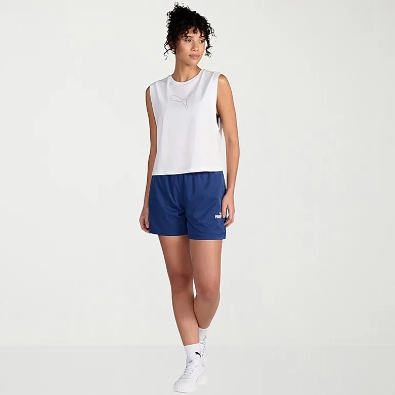 PUMA Womens Crew Neck Sleeveless Active Tank Top