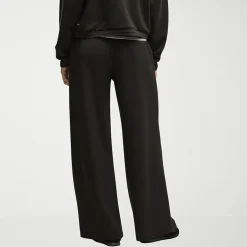 PUMA Womens Wide Leg Mid Rise Regular Fit Sweatpant