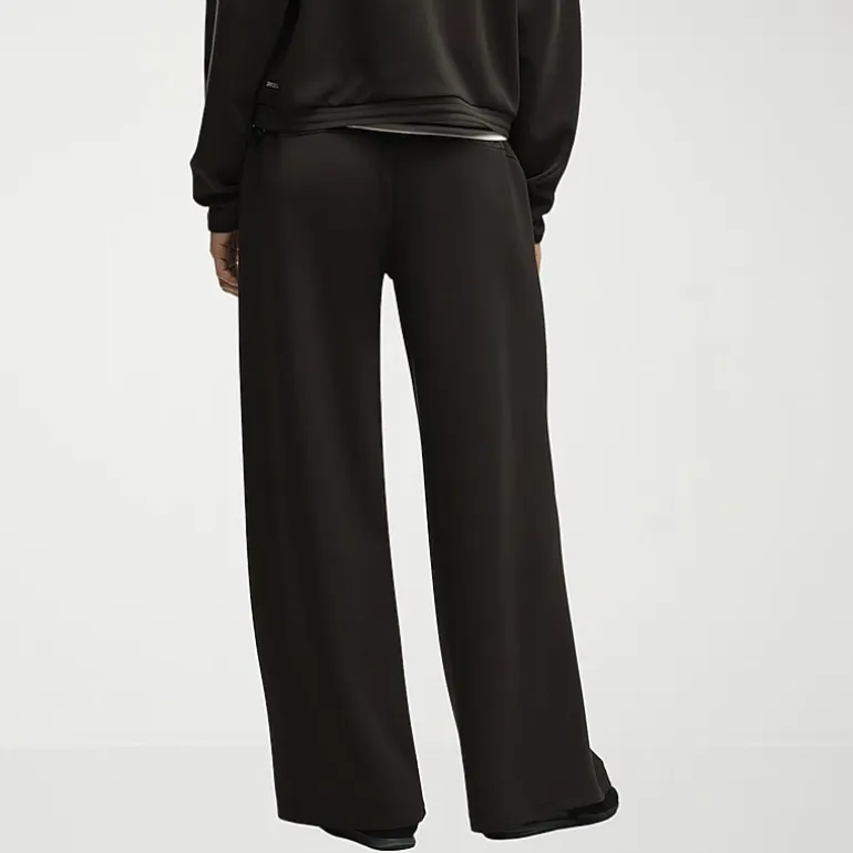 PUMA Womens Wide Leg Mid Rise Regular Fit Sweatpant