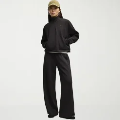 PUMA Womens Wide Leg Mid Rise Regular Fit Sweatpant