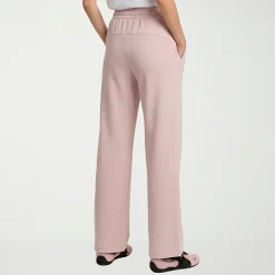 PUMA Womens Wide Leg Mid Rise Regular Fit Sweatpant