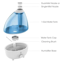 Pure Enrichment MistAire XL Ultrasonic Cool Mist Humidifier