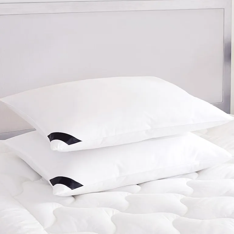 Queen Street Elegance 233 Thread Count Cotton Allergen Barrier Down Alternative Medium Density Pillow 2-Pack