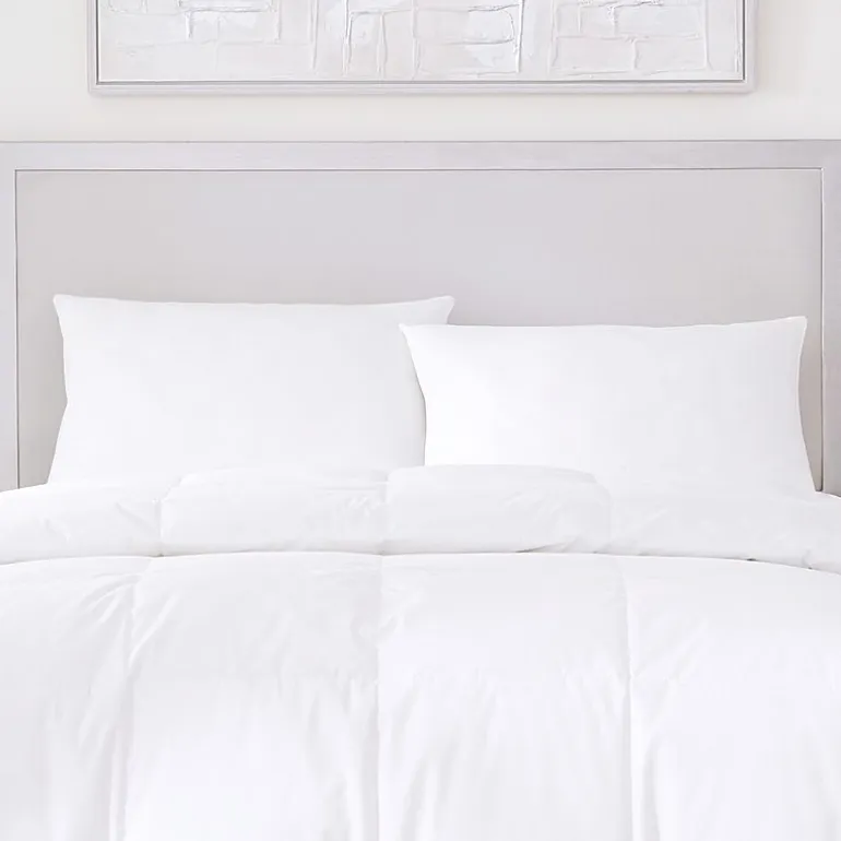 Queen Street Elegance 233 Thread Count Cotton Allergen Barrier Down Alternative Medium Density Pillow 2-Pack