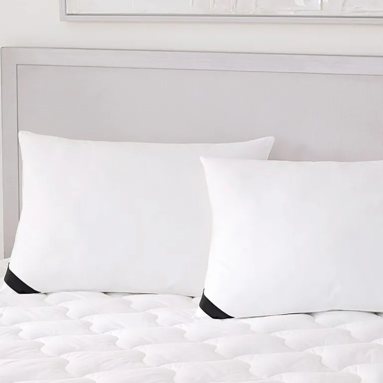 Queen Street Elegance 233 Thread Count Cotton Allergen Barrier Down Alternative Medium Density Pillow 2-Pack