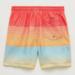Quiksilver Big Kid Boys Striped Swim Trunks
