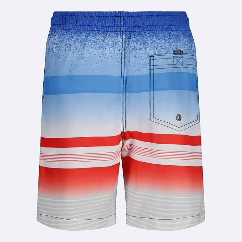Quiksilver Big Kid Boys Striped Swim Trunks