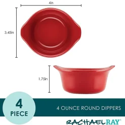 Rachael Ray Ceramic 4-pc. Ramekin Set