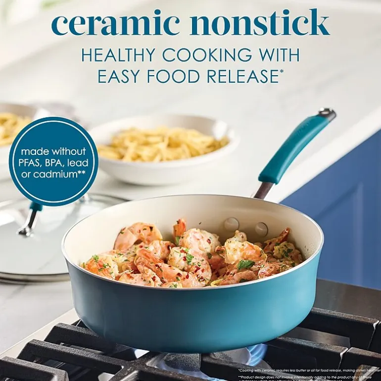 Rachael Ray Cucina Ceramic Non-Stick 3-qt. Saute Pan