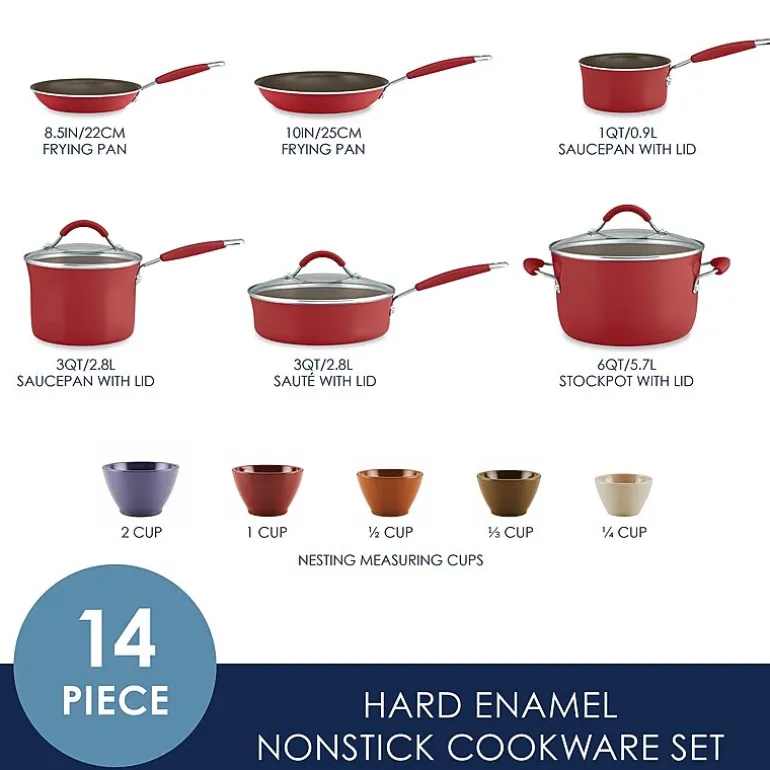 Rachael Ray Cucina 14-pc. Non-Stick Cookware Set