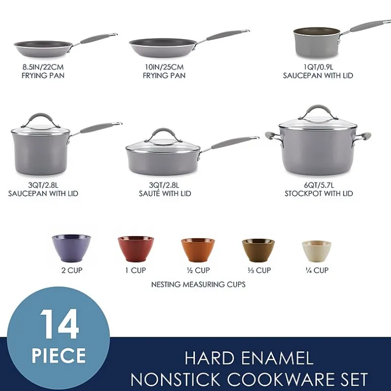 Rachael Ray Cucina 14-pc. Non-Stick Cookware Set