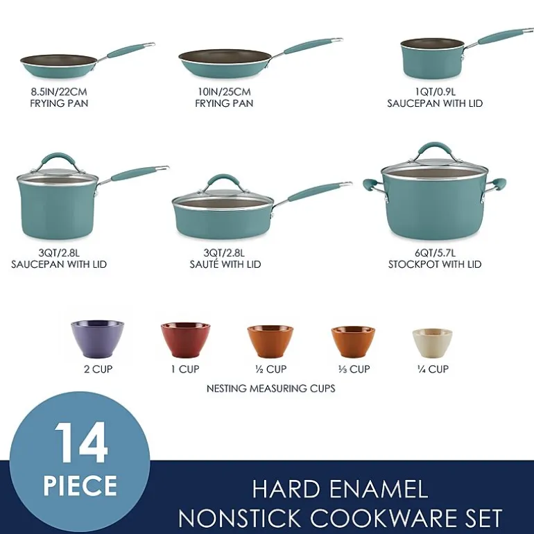 Rachael Ray Cucina 14-pc. Non-Stick Cookware Set