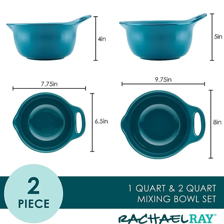 Rachael Ray 2-pc. Nesting and Mixing Bowl Set