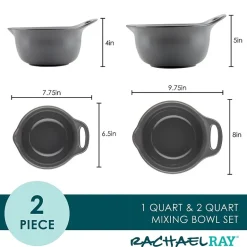 Rachael Ray 2-pc. Nesting and Mixing Bowl Set