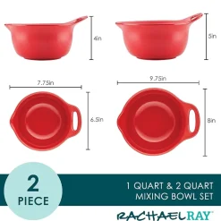 Rachael Ray 2-pc. Nesting and Mixing Bowl Set