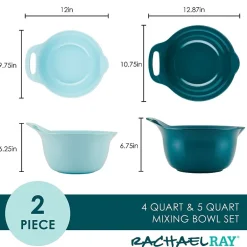 Rachael Ray 2-pc. Nesting Mixing Bowl Set