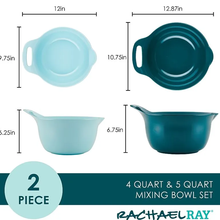 Rachael Ray 2-pc. Nesting Mixing Bowl Set
