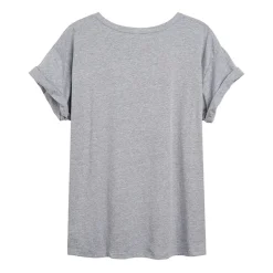 Rainbow Womens Juniors Crew Neck Short Sleeve Regular Fit Peanuts Snoopy Graphic T-Shirt