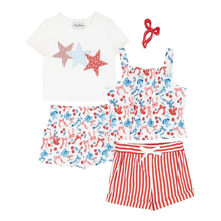 Rare Editions Americana Toddler Girls 4-pc. Short Set