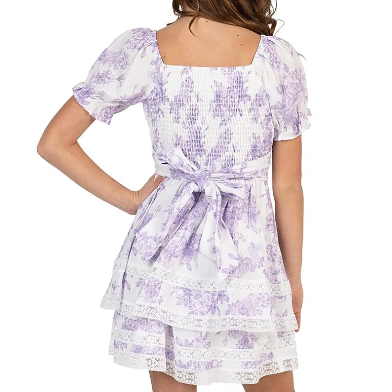 Rare Editions Big Kid Girls Short Sleeve A-Line Dress